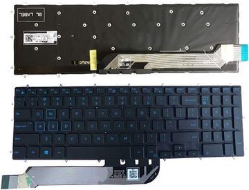 Techie Laptop Keyboard for Dell Inspiron G3 15 3579, 3779, G5 15 5587 Keyboard With Backlight (Blue)