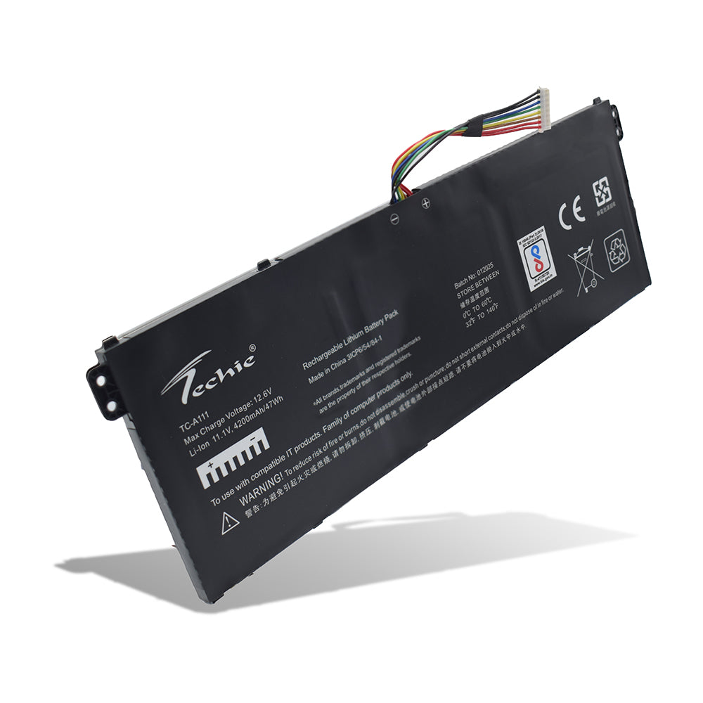 Techie Compatible Battery for Acer AP19B8M 3C – Chromebook CB317, Aspire 3 A315 & Chromebook CP514 Series Laptops (4200mAh, 3-Cell)