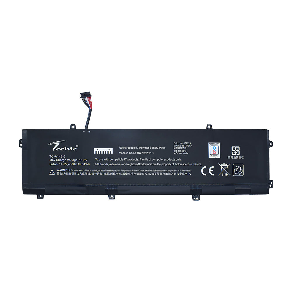 Techie Compatible Battery for HP ZN08XL– ZBook Studio G3 & ZBook Studio G4 Series Laptops (4300mAh, 4-Cell)