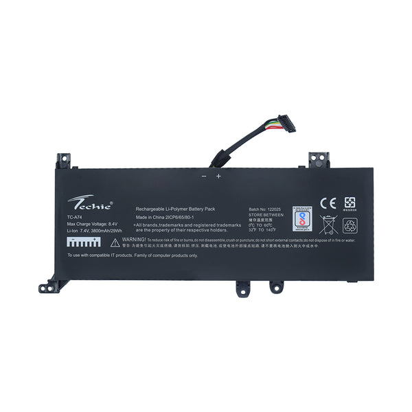 Techie Compatible Battery for Asus C21N1818-2 - VivoBook E407BA, R409JA, R509FA-EJ708T Laptops (3800mAh, 2-Cell)