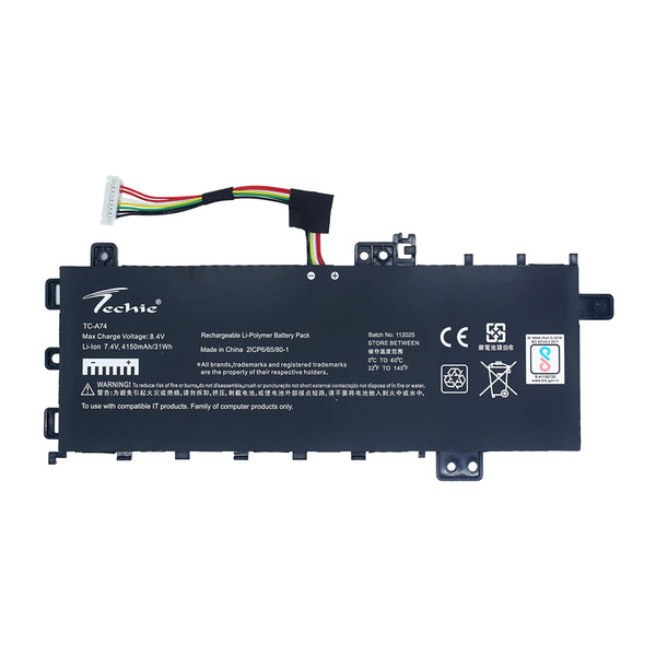 Techie Battery for Asus C21N1818-1- Asus Vivobook S512FA, Vivobook 15-X512U, 15-X512FA, P1504FA Series Laptops (4150mAh, 3-Cell)