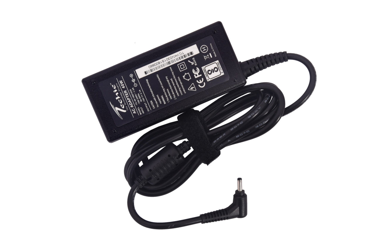 Techie Compatible Samsung 40W Laptop Charger 19V, 2.1A, 3.0mm x 1.0mm