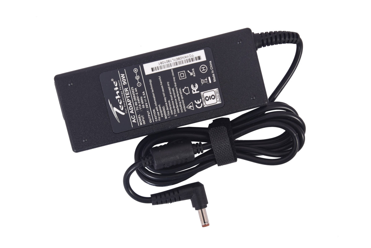 Techie Compatible Lenovo 90W Laptop Charger for ThinkPad T410, T61, R60, W510, X201 Series (20V, 4.5A)