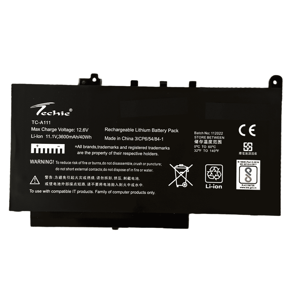 Techie Compatible Battery for Dell E7470 - Latitude 0579TY, 579TY ,F1KTM, PDNM2 Laptops (3600mAh, 3-Cell)