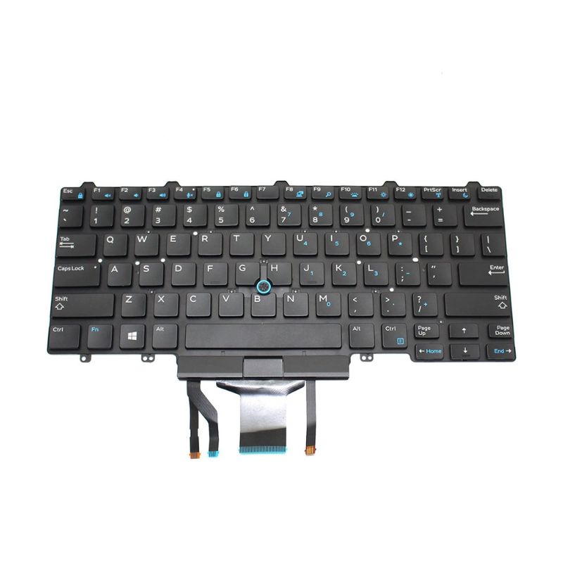 Techie Laptop Keyboard for Dell Latitude E5450, E5470, E7470, 5480, 7480, E7450 with Backlight and Mouse