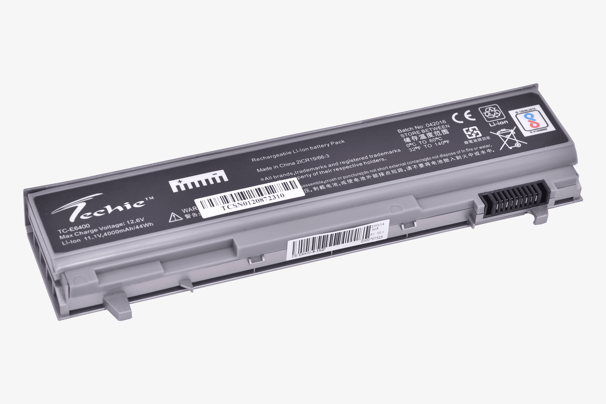 Techie Compatible  Battery for Dell E6400 - Latitude E6500, E8400 Laptops (4000mAh, 6-Cell)