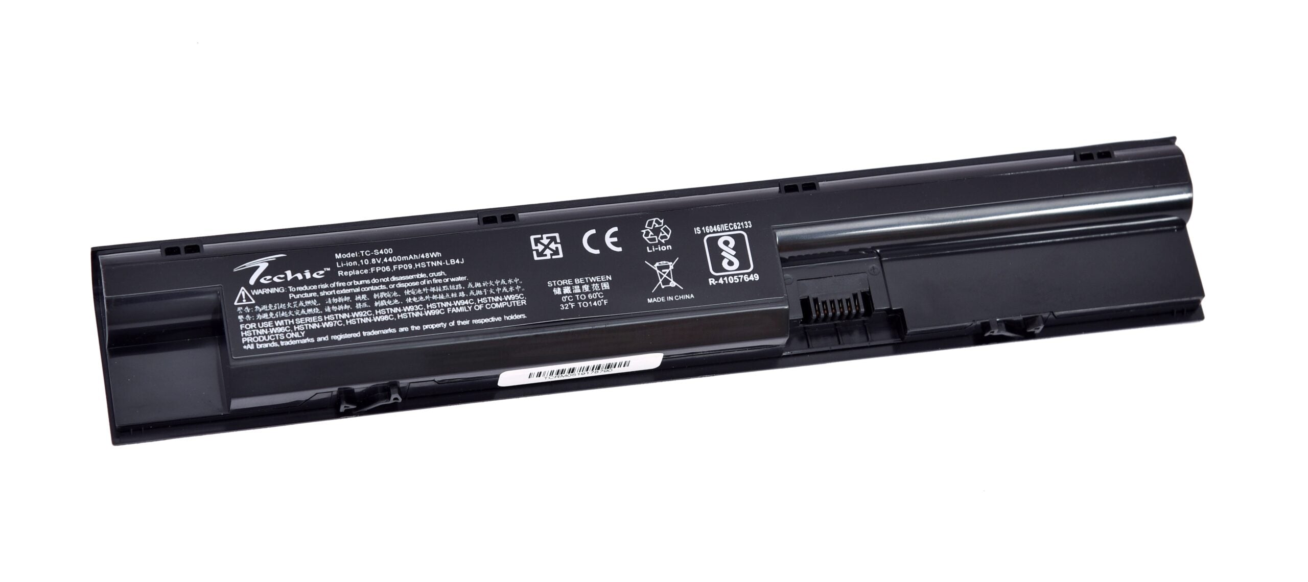 Techie Compatible Battery for HP FP06 - FP09, ProBook 440 G0/G1, 445 G0/G1, 455 G0/G1, 470 G0/G1/G2 Series Laptops (4000mAh, 6-Cell)
