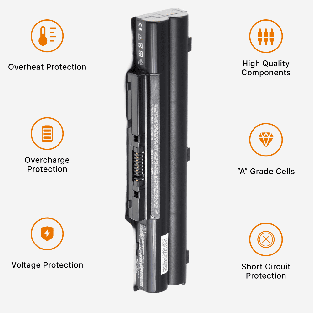 Techie Compatible Battery for FUJITSU FPCBP145 - LifeBook A561/D,AH78/HA, LH700, P701/C Laptops (4400mAh, 6-Cell)