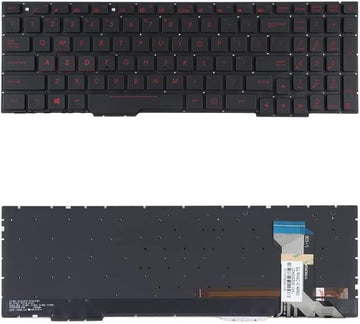 Techie Laptop Keyboard for Asus Rog GL553, GL553V, FX553VD, FX53VD, FX753VD With Backlight