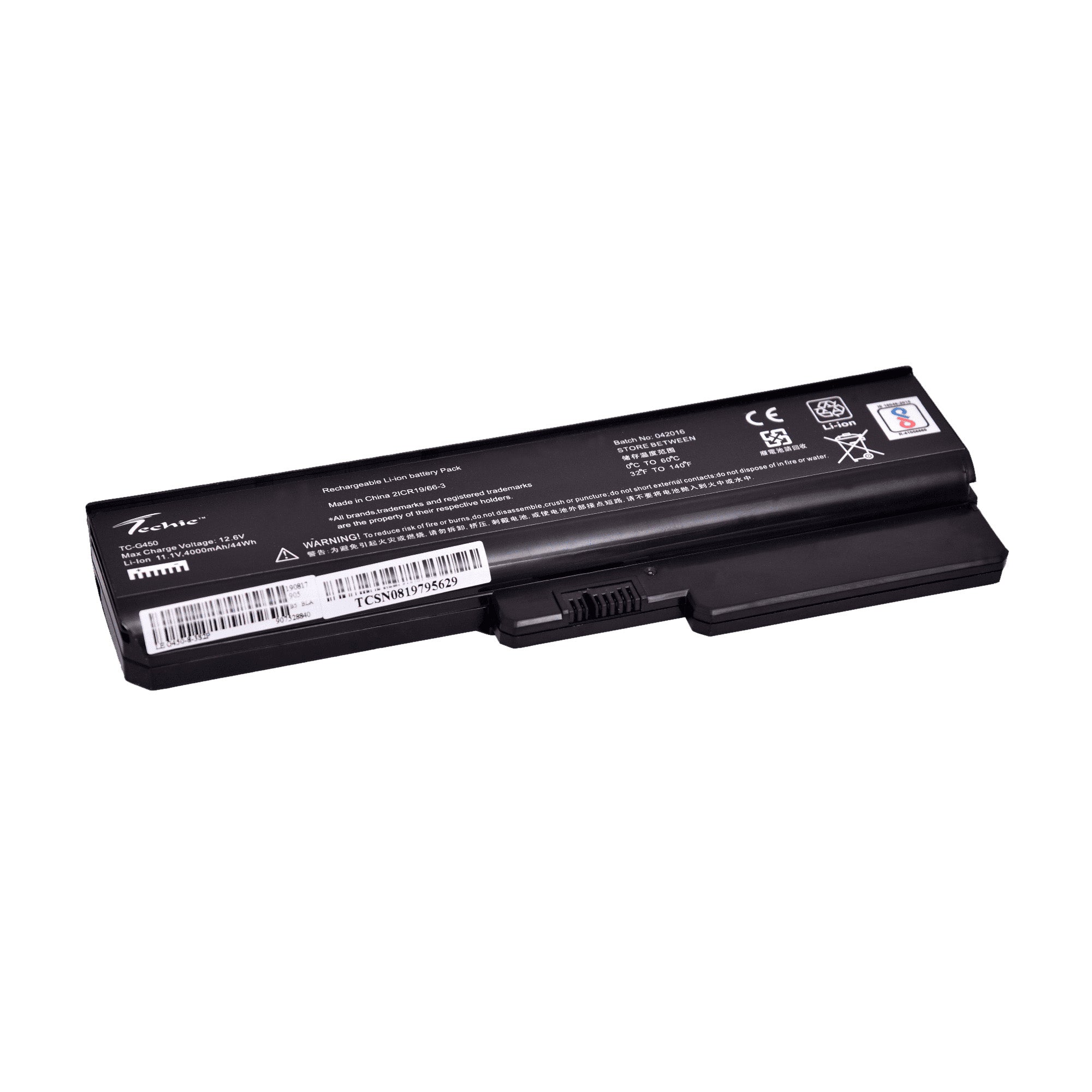 Techie Compatible Battery for Lenovo G450 - G430, G450, G455A, G530, G550 Laptops (4000mAh, 6-Cell)