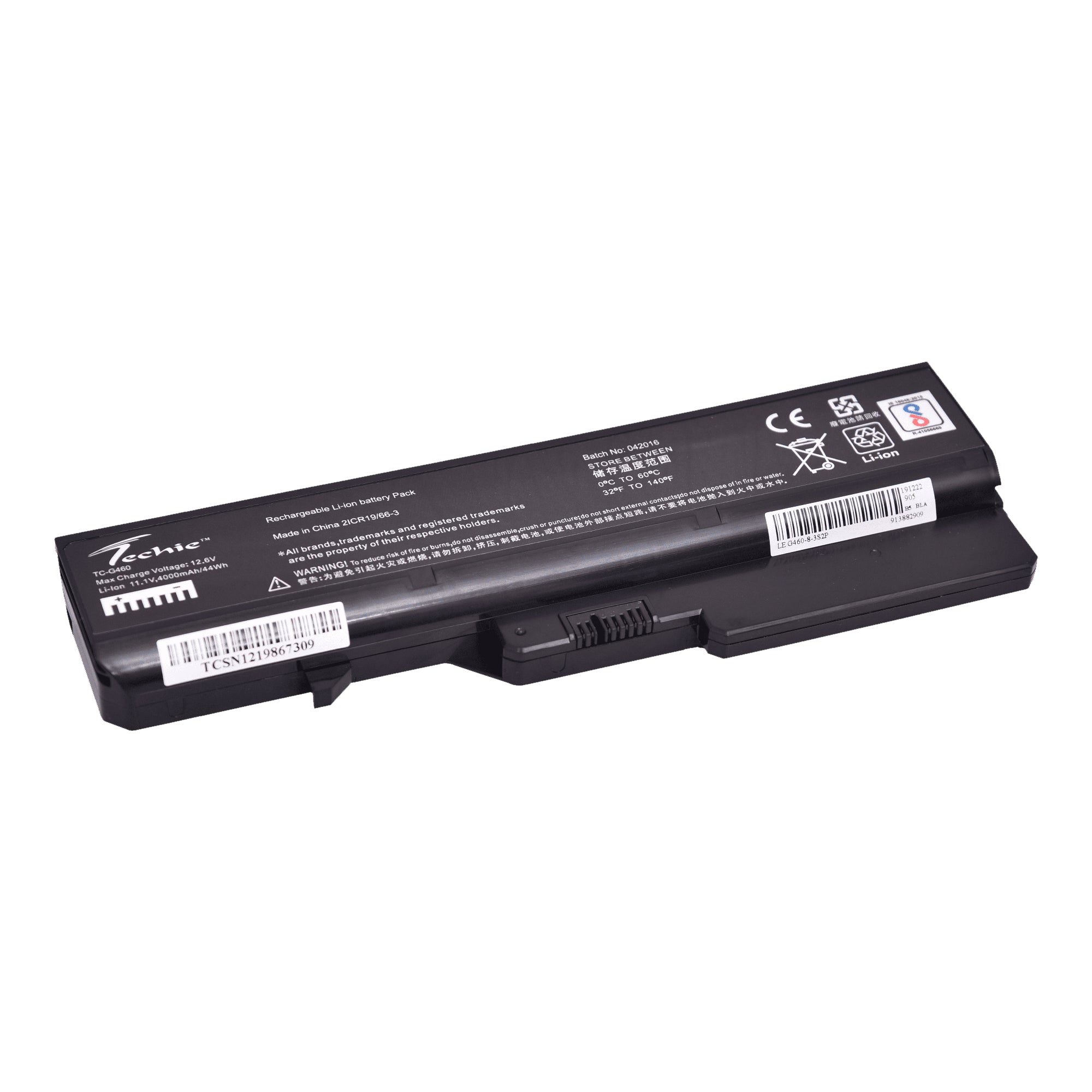 Techie Compatible Battery for Lenovo G460 - G460A, G465, G470, G475, G560, G565, G570, G575 Laptops (4000mAh, 6-Cell)