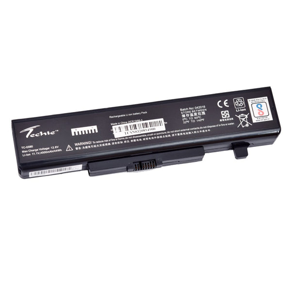 Techie Compatible Battery for Lenovo G580 - G485, G585, Y480, Y480N Laptops (4000mAh, 6-Cell)