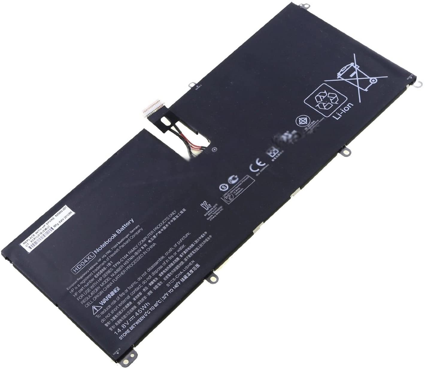 Techie Compatible Battery for HP HD04XL - Envy Spectre XT 13 Series Laptop (3200mAh, 4-Cell)
