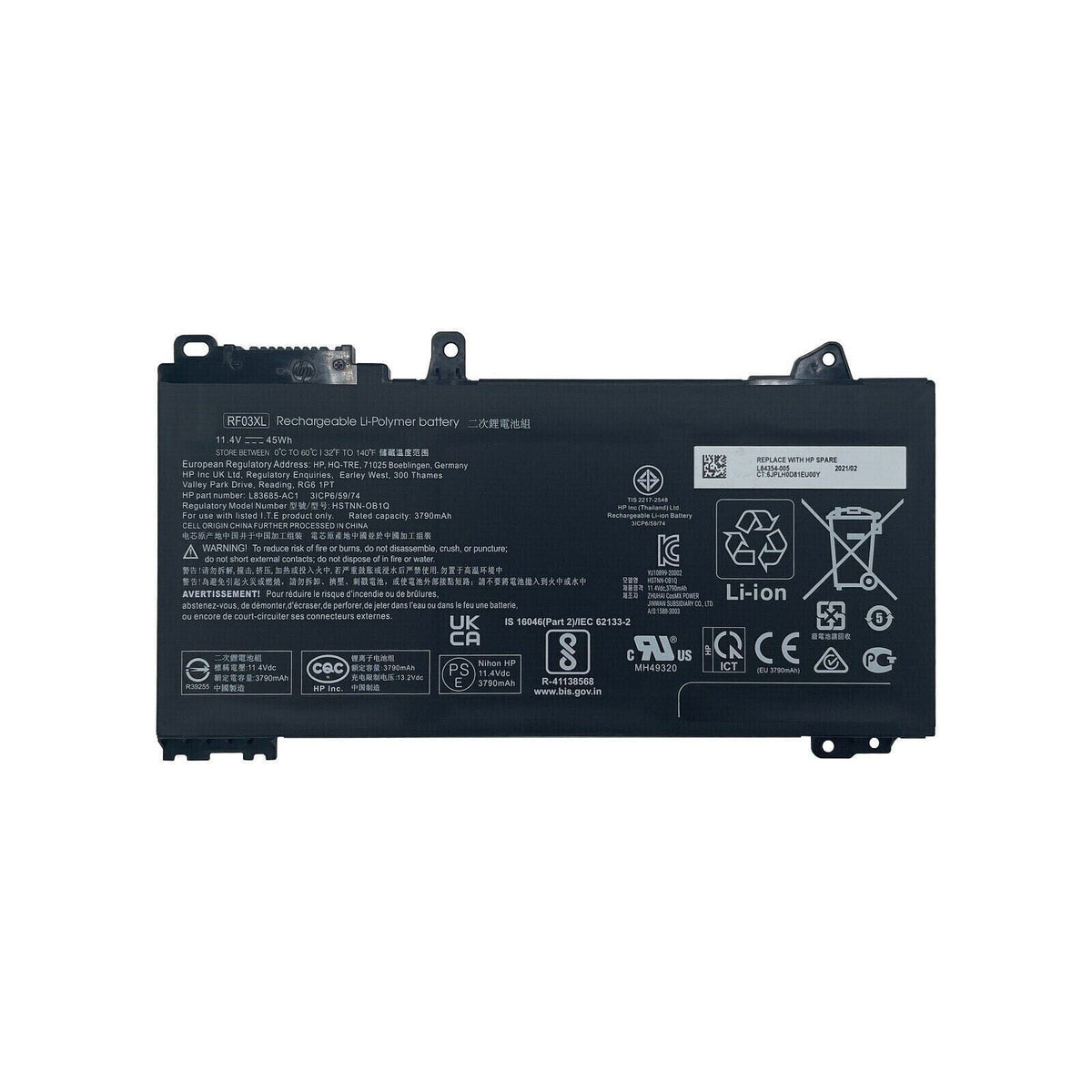 Techie Compatible Battery for HP RF03XL- Pavilion x360 14 Convertible, ProBook 455 G7 Laptop (3500mAh, 3-Cell)