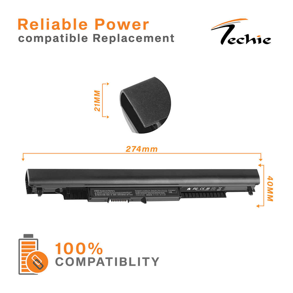 Techie Compatible Laptop Battery for HP HS03, HS04, 240 G4 Series (2200mAh, 4-Cell)
