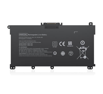 Techie Battery for HP HW03XL, HSTNN-DB9Y, HSTNN-IB90, Pavilion 15-EG, Pavilion 15-EH Series Laptops (4150mAh, 3-Cell)
