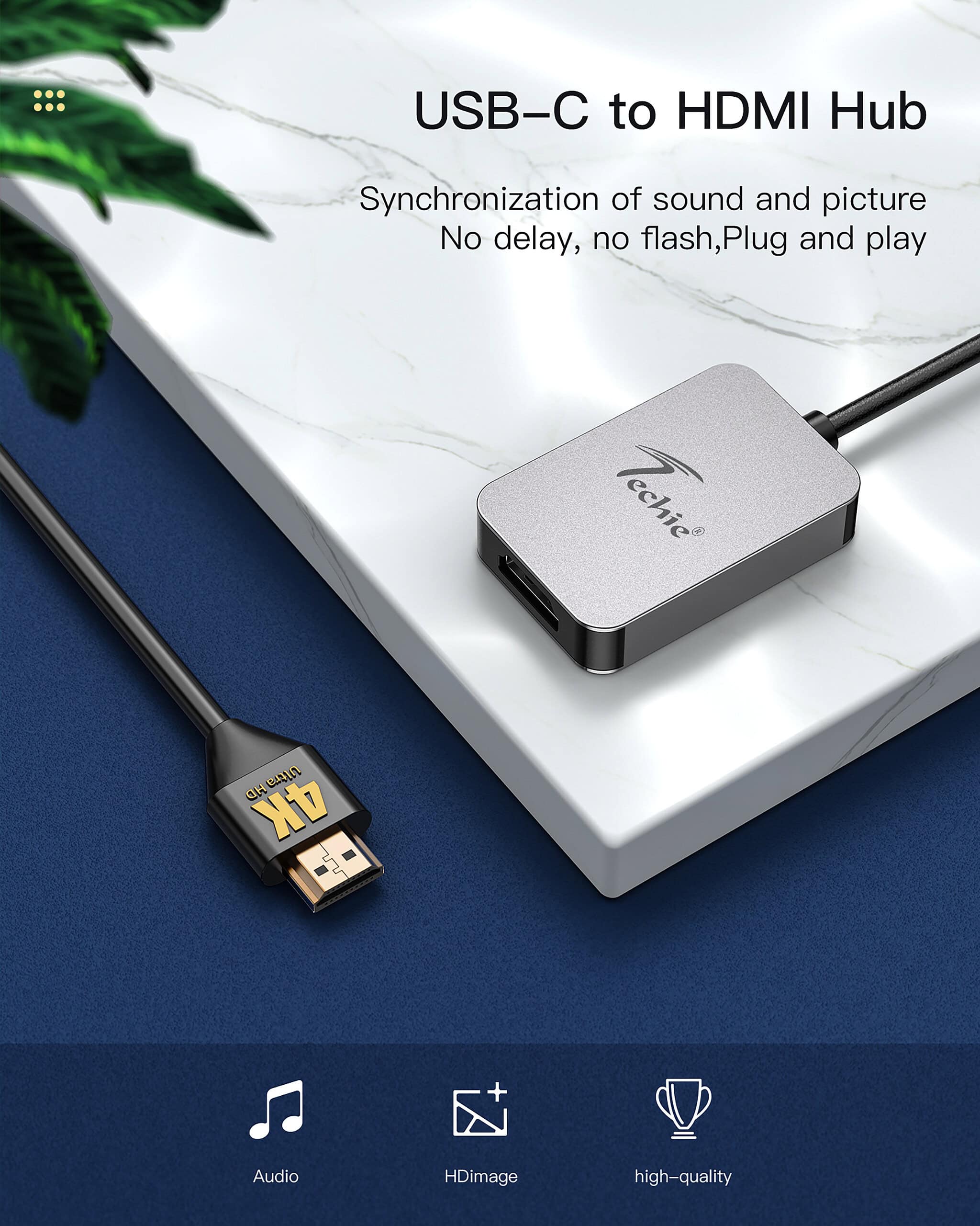 Techie USB-C to HDMI 4K Converter