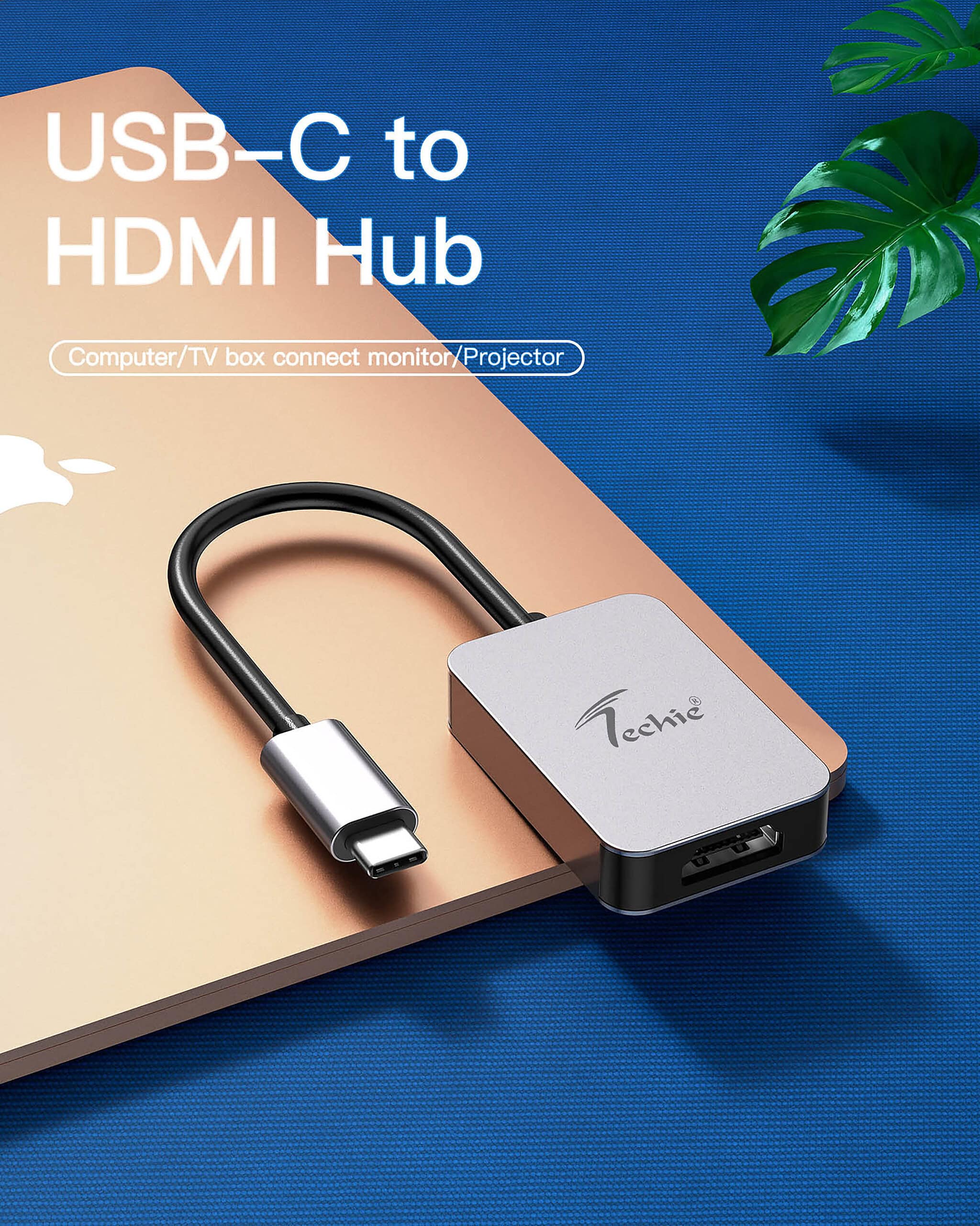 Techie USB-C to HDMI 4K Converter