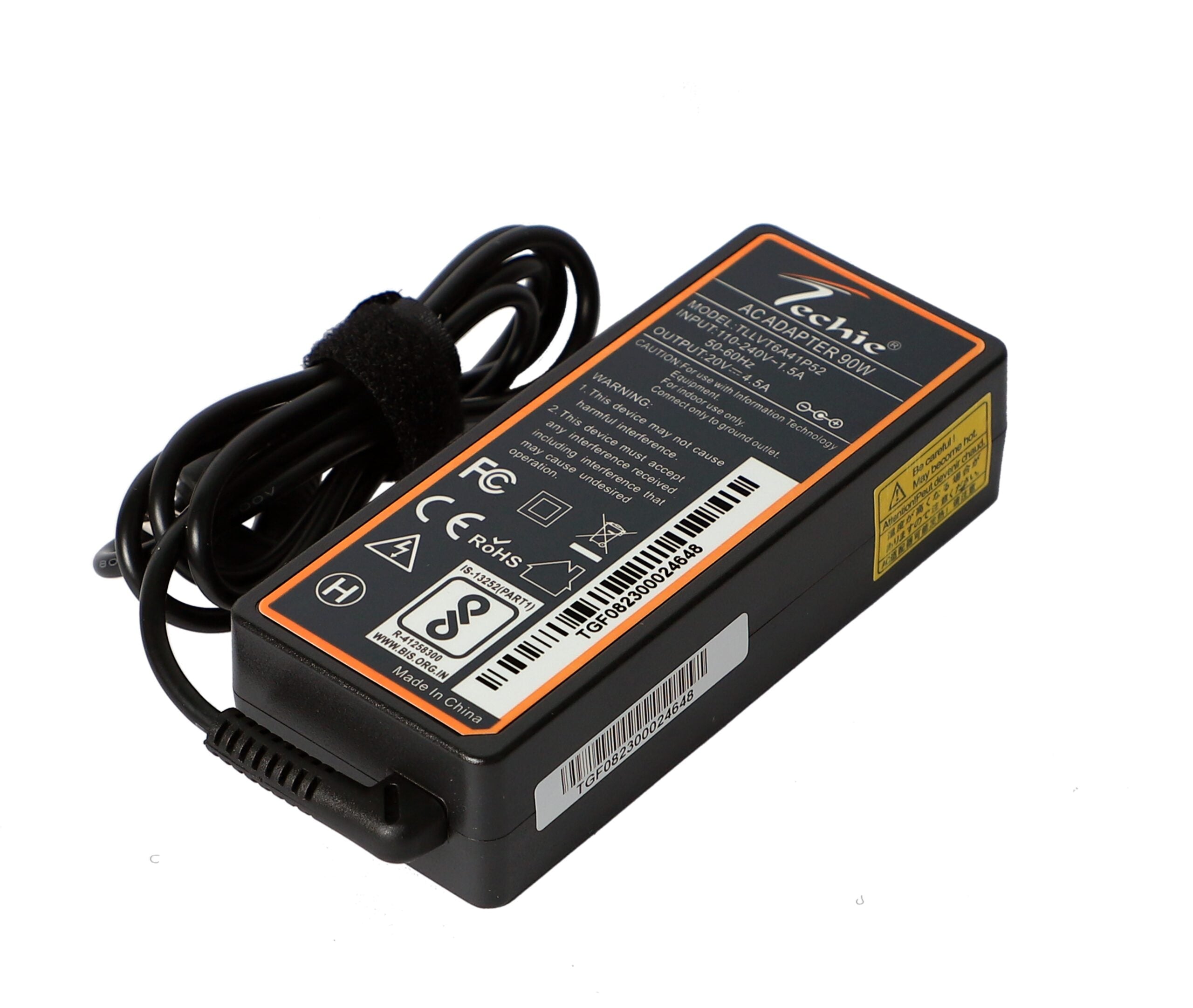 Techie 90W Lenovo Laptop Charger 20V, 4.5A, 5.5*2.5MM