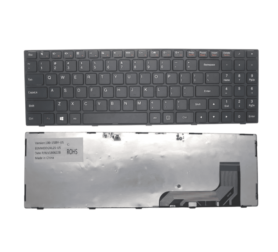 Techie Laptop Keyboard For Lenovo IdeaPad 100-15IBY, 80MJ 100-15, 100-15 Laptops