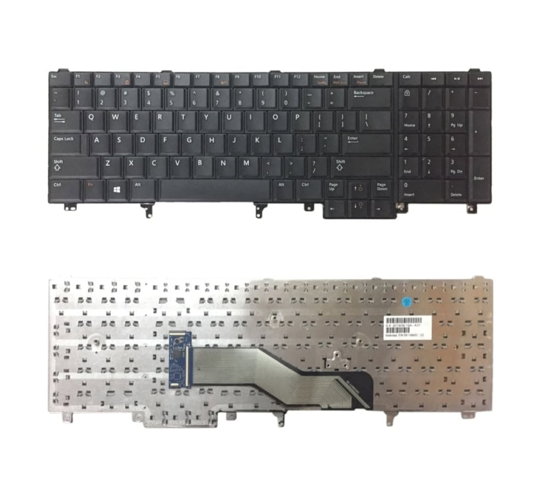Techie Keyboard for Dell Latitude E5520, E5530, E6520, E6530, E6540 Laptops.