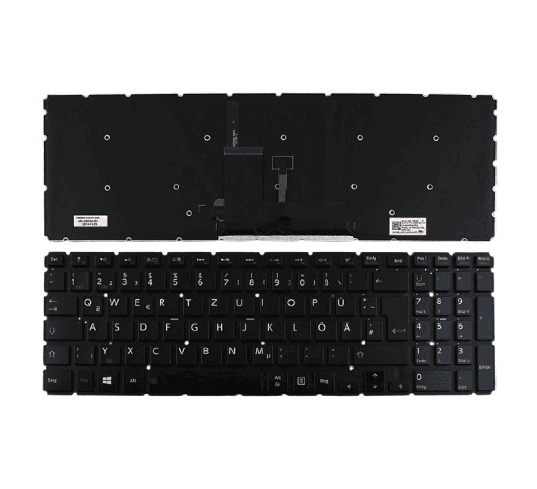 Techie Laptop Keyboard For Toshiba Satellite L50-B, 9Z.NBCBQ.00G, L50D-B Series Laptops Big Enter