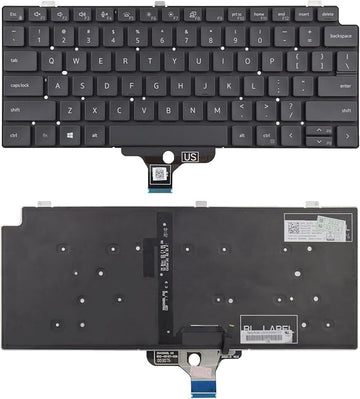 Techie Laptop Keyboard for Dell Latitude 5320, 7310, 7320 Series with Backlight