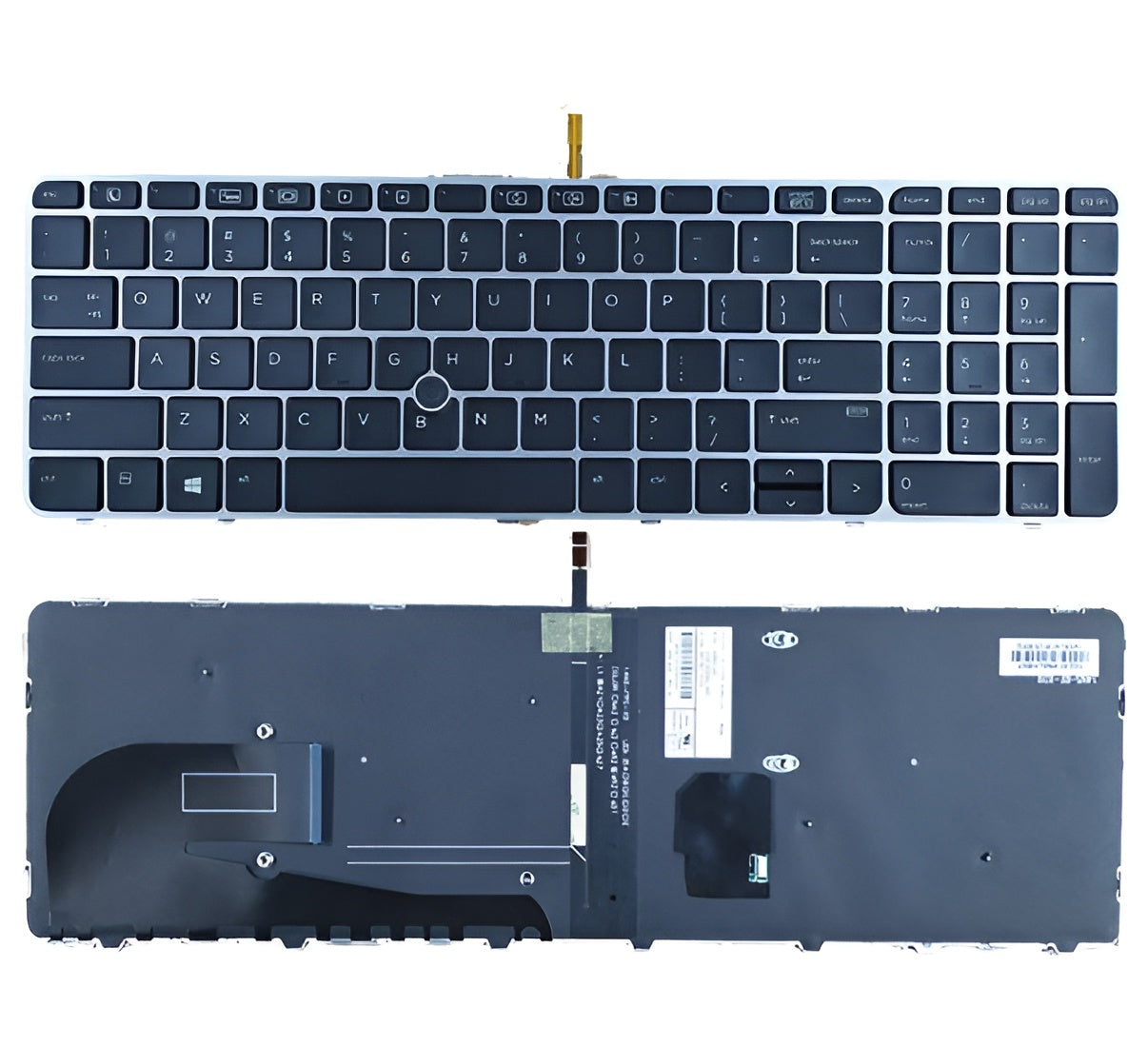 Techie Laptop Keyboard for HP Elitebook 755 G3/G4, 850 G3/G4, ZBOOK 15u G3/G4 Series with Frame, Backlight & Mouse