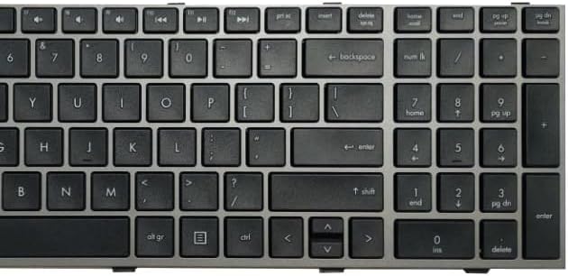 Techie Laptop Keyboard for HP ProBook 4540S, 4540, 4545S Series with Frame
