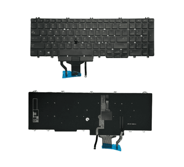 Techie Laptop Keyboard For Dell Precision 7530, 7540, M7530, E7530, 7730, 7740 With Mouse and Backlight