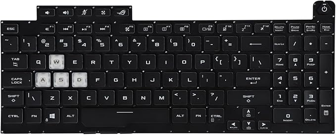 Techie Laptop Keyboard for Asus Rog Strix G731GT, G732, G732G, G732L, G732GU, G712, G712L Series With Backlight