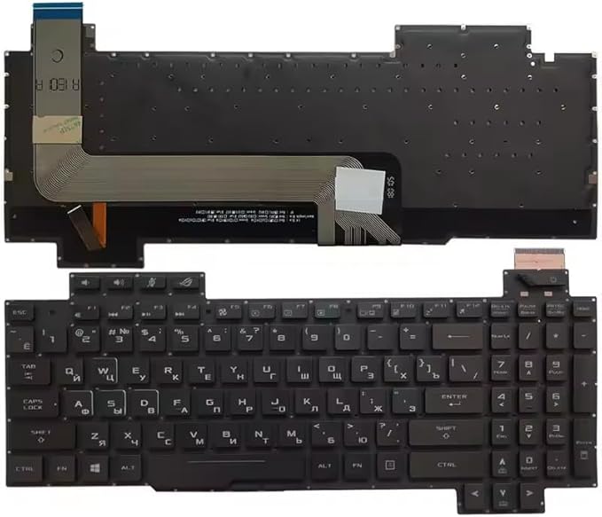 Techie Laptop Keyboard for Asus ROG Strix GL503, GL503V, GL503VD, GL703V, GL703VD With Backlight
