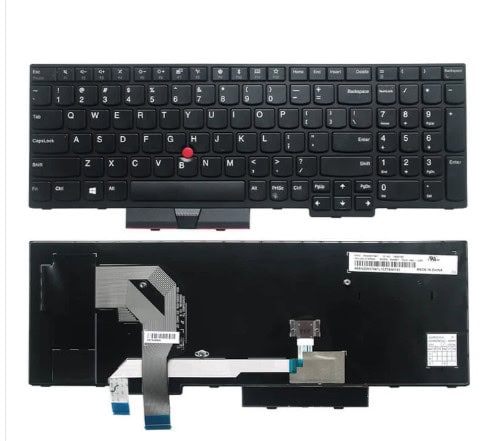 Techie Laptop Keyboard For Lenovo ThinkPad T570, T580, P51S, P52S With Mouse