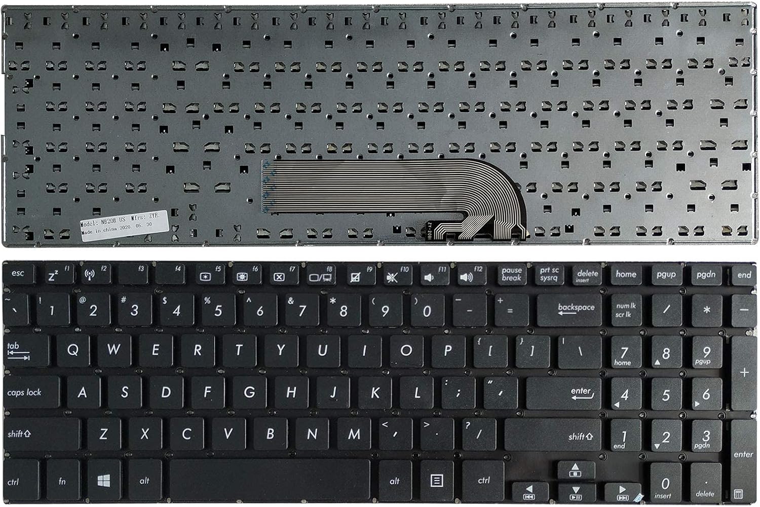 Techie Laptop Keyboard for Asus TP500L, TP500LA, TP500LB & TP500LN