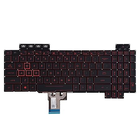 Techie Laptop Keyboard for Asus TUF Gaming FX504, FX504GD, Flying Fortress FX80, FX80GM With Backlight
