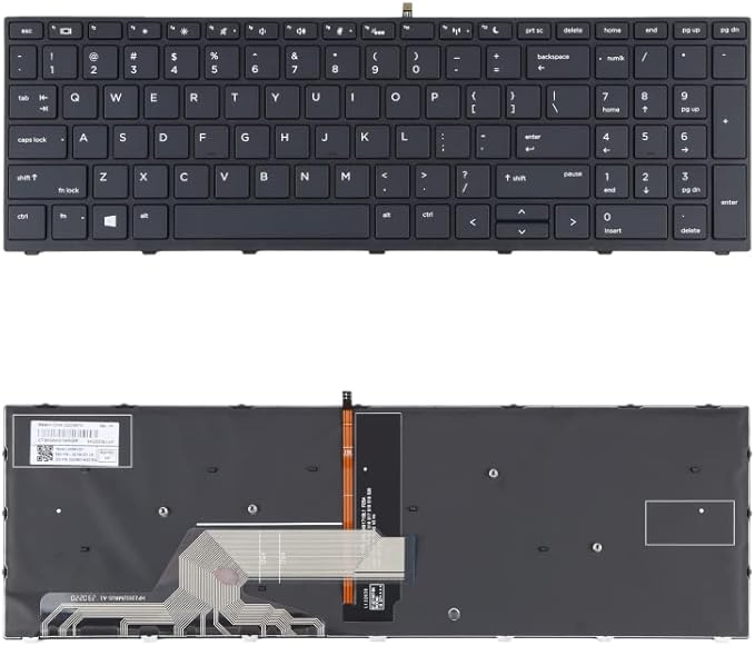 Techie Laptop Keyboard for HP Probook 450 G5, 455 G5, 650 G4, 650 G5 Series With Backlight