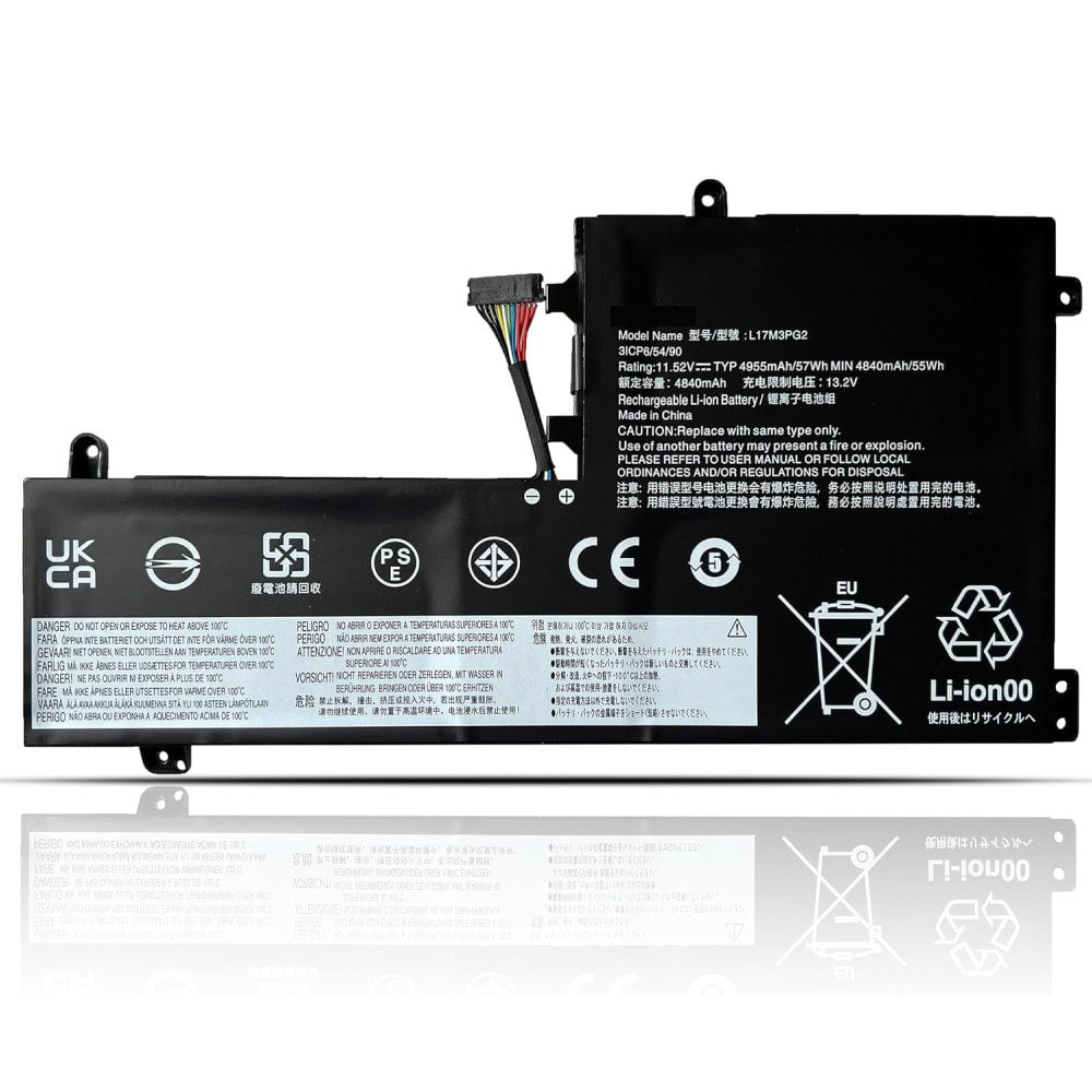 Techie Battery for Lenovo L17M3PG2 - Lenovo Legion Y7000, Y740-15IRHG Series Laptops (Middle Cable, 4800mAh, 3-Cell)