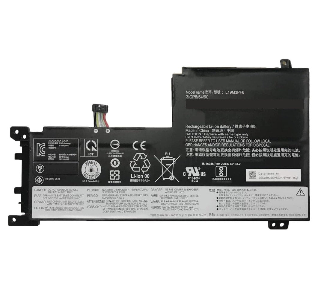 Techie Battery for Lenovo L19L3PF2 - Lenovo IdeaPad 5-15ALC05-82LN001YSC, K2JP, V1IX Laptops (4650mAh, 3-Cell)
