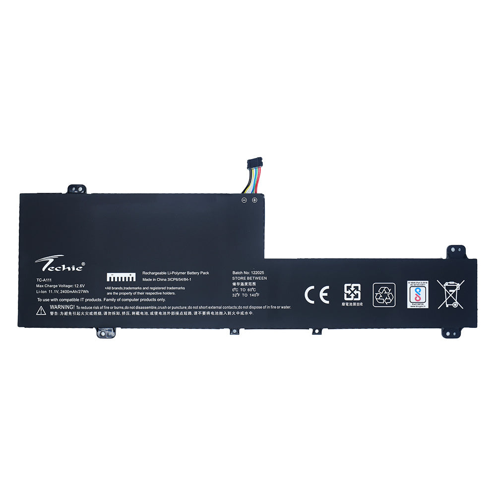 Techie Battery for Lenovo L19M3PD6 - IdeaPad FLEX 5-14, IdeaPad FLEX 5-15 Laptops (2400mAh, 3-Cell)