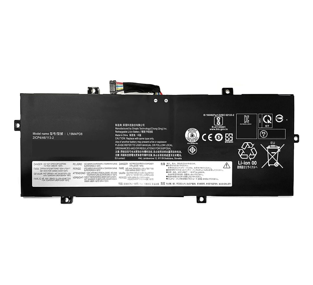 Techie Battery for Lenovo L19M4PD8, YOGA DUET 7-13IML05 Series Laptops (5400mAh, 4-Cell)