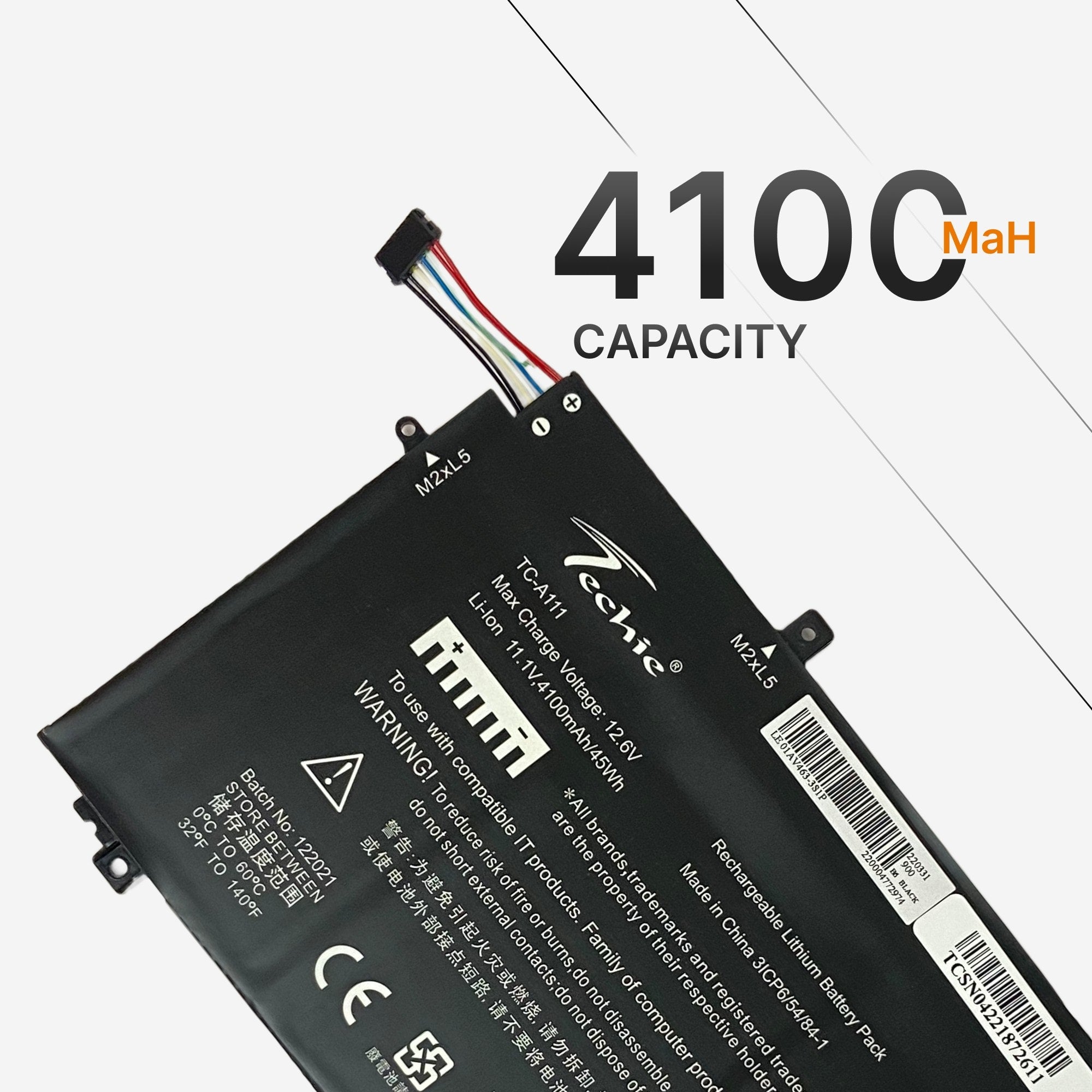 Techie Compatible Battery for Lenovo L480 - L17L3P52, ThinkPad L14 Series, L490, L580, L590, L580 Series Laptops (4100mAh, 3-Cell)
