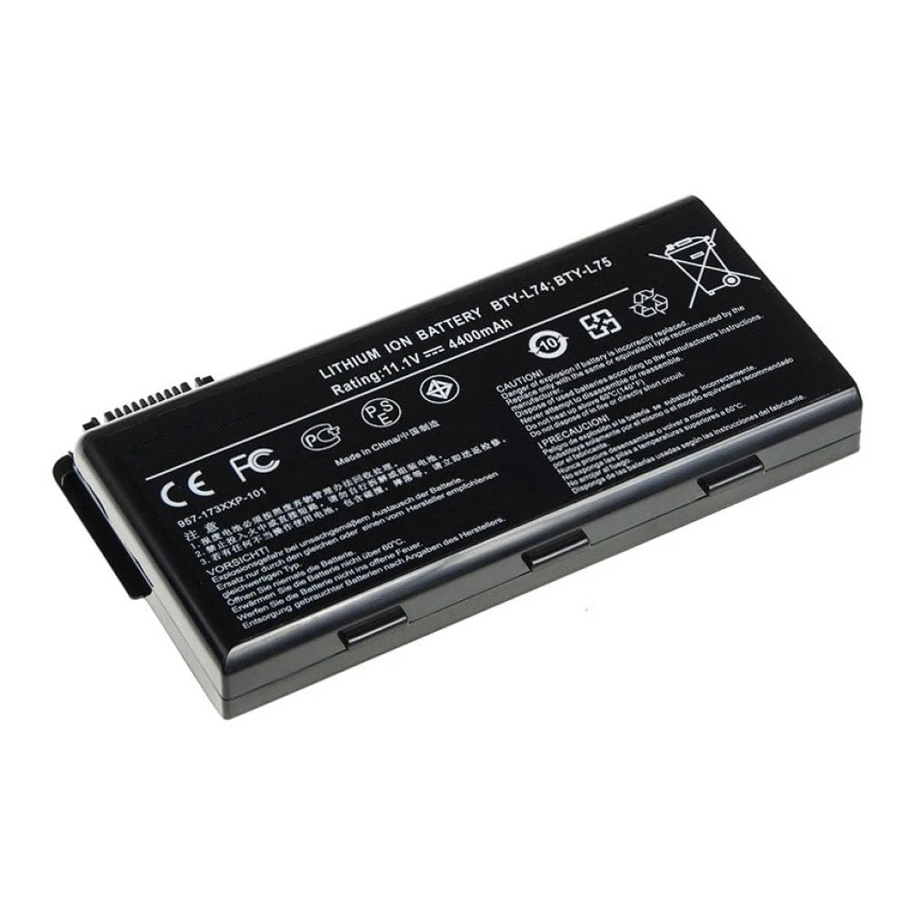 Techie Compatible Battery for MSI BTY-L74 - MSI CX720, CX500-404X, CX600, A6000 Laptops (4400mAh, 6-Cell)