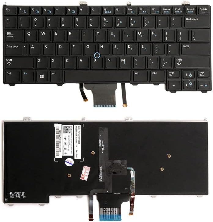Techie Laptop Keyboard for Dell Latitude E7240, E7440, E7420 With Backlight & Mouse