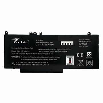 Techie Compatible Battery for Dell E5450 - G5M10, E5550, E5570, Latitude E5470 Laptops (5800mAh, 4-Cell)