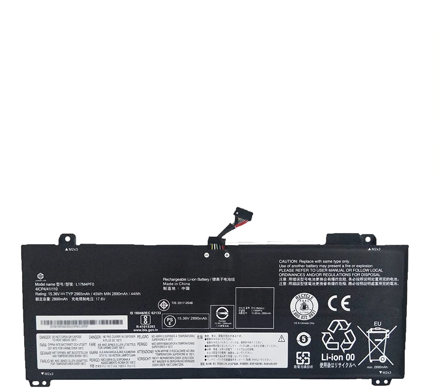 Techie Compaible Battery Lenovo L17C4PF0 - xiaoxin Air 13, xiaoxin Air 13IWL Laptop (2900mAh, 4-Cell)