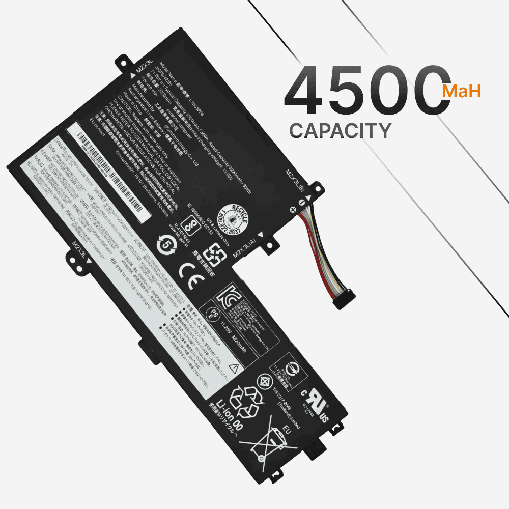 Techie Compatible Battery for Lenovo L18C3PF7 - L18M3PF6, L18L3PF2, Lenovo Xiaoxin 14, 15, C340-15 S340-14 S340-15 (4500mAh, 3-cell)