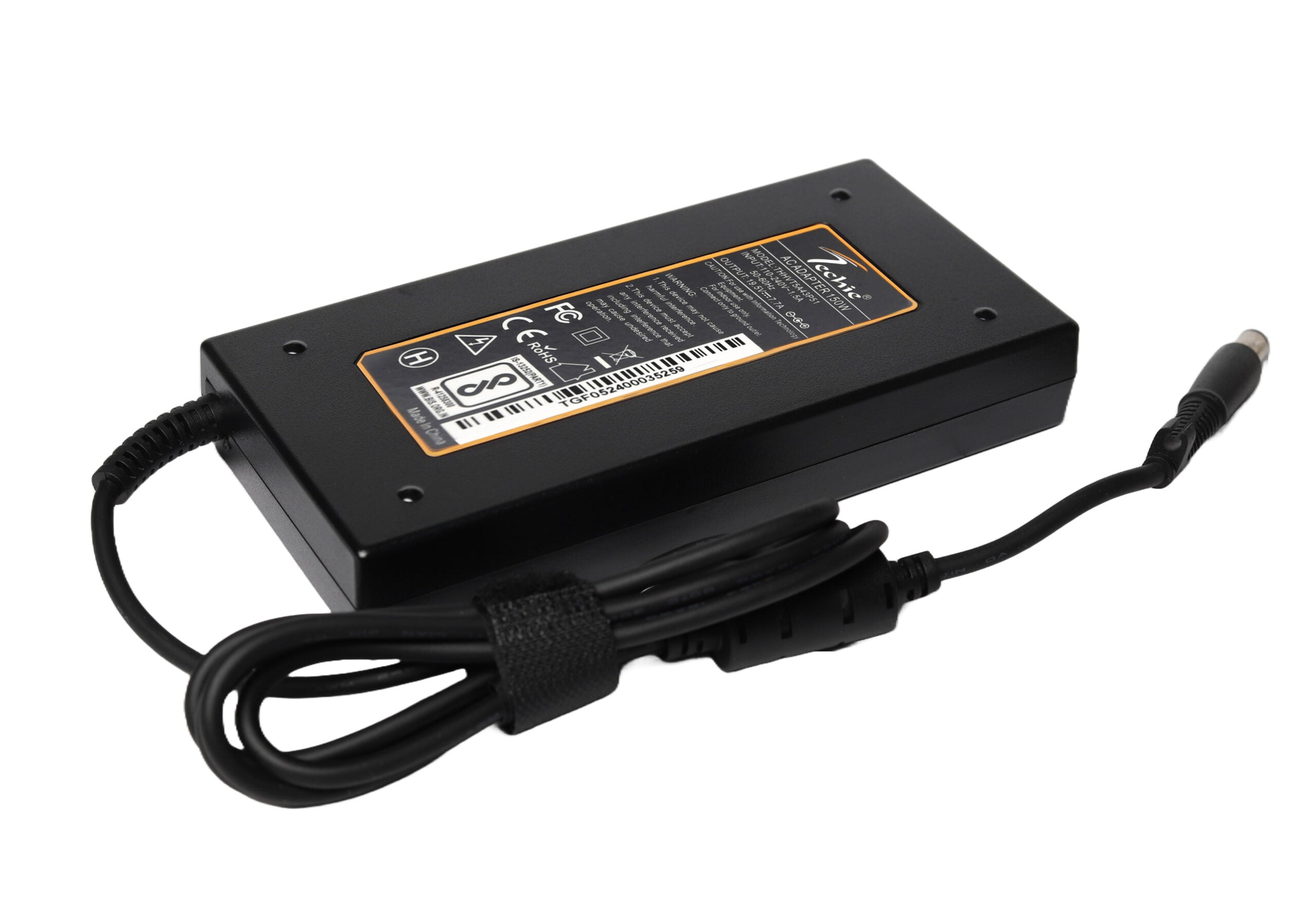 Techie 150W Laptop Charger for MSI GS70, GL63, GS60 Series (19.5V, 7.7A) 7.4*5.0MM