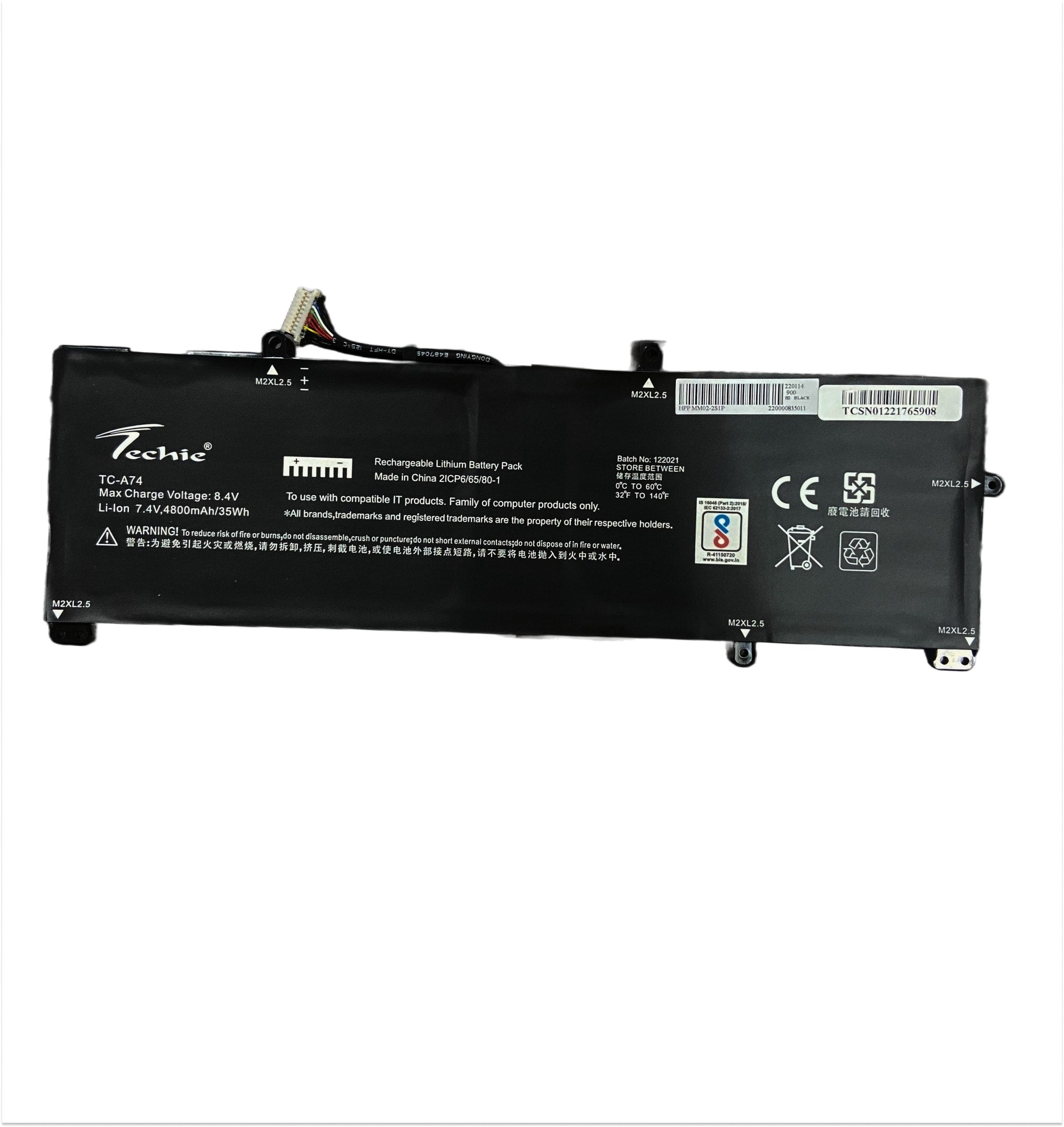 Techie Compatible Battery for HP MM02XL - 13-AN0000TU, 13-AN0001TU Laptops (4800mAh, 2-Cell)