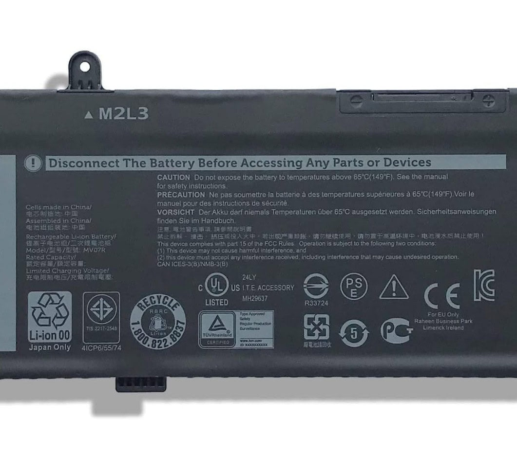 Techie Battery for Dell MV07R - G5 SE 5505, G5 5500, G3 15 3500, G3 3500 Laptops (4000mAh, 4-Cell)