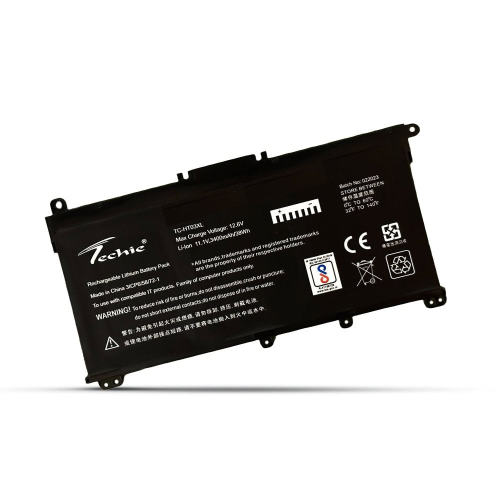 Techie Laptop Battery for HP HT03XL - 3400mAh 3-Cell for Pavilion 17-BY0152UR